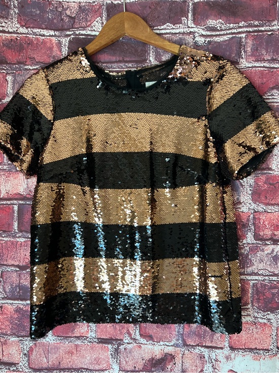 Maeve Tops - Anthropologie Maeve Sequin Striped Top